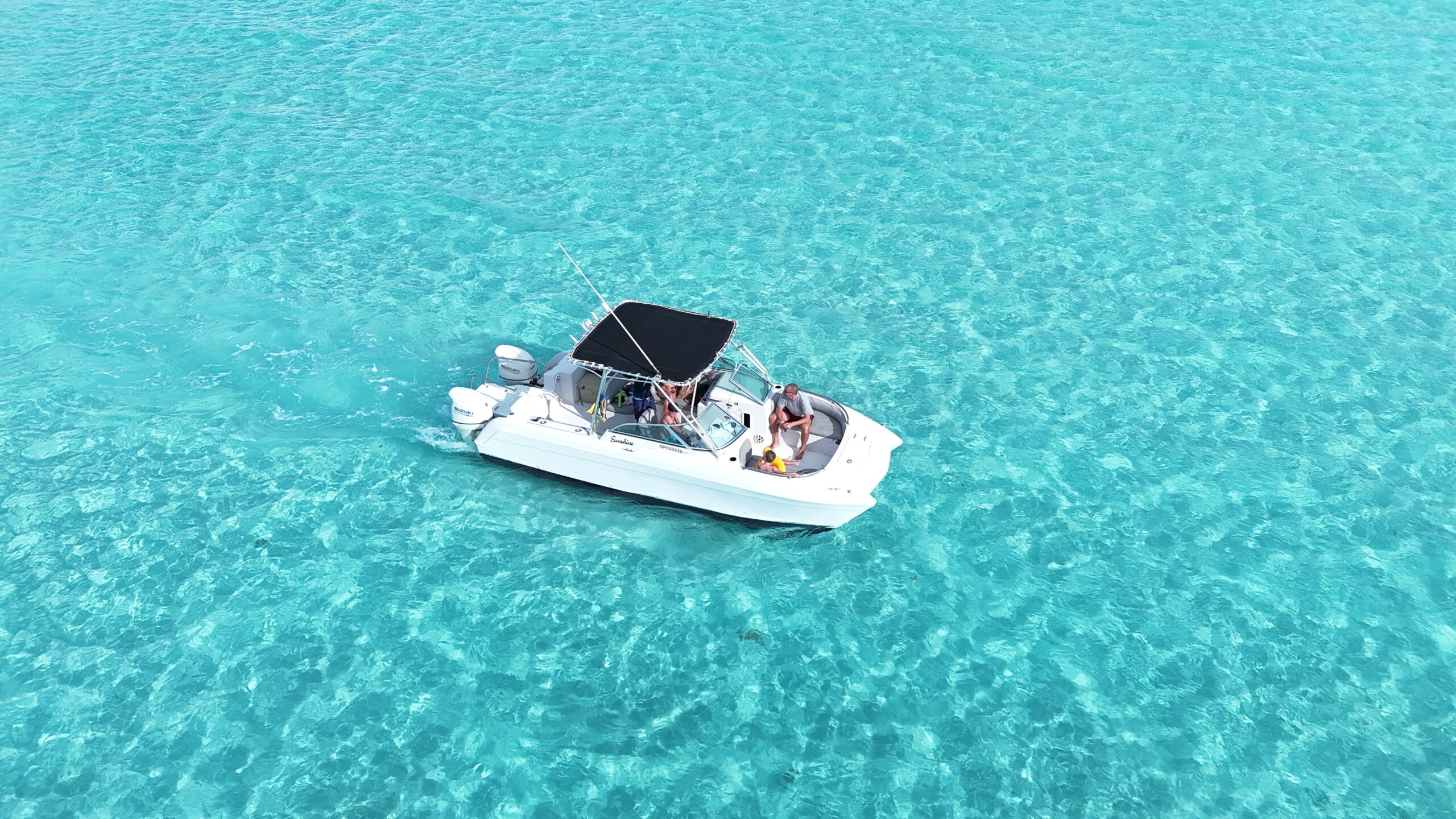 Turks Ventures private charter boat cruising in Turks and Caicos