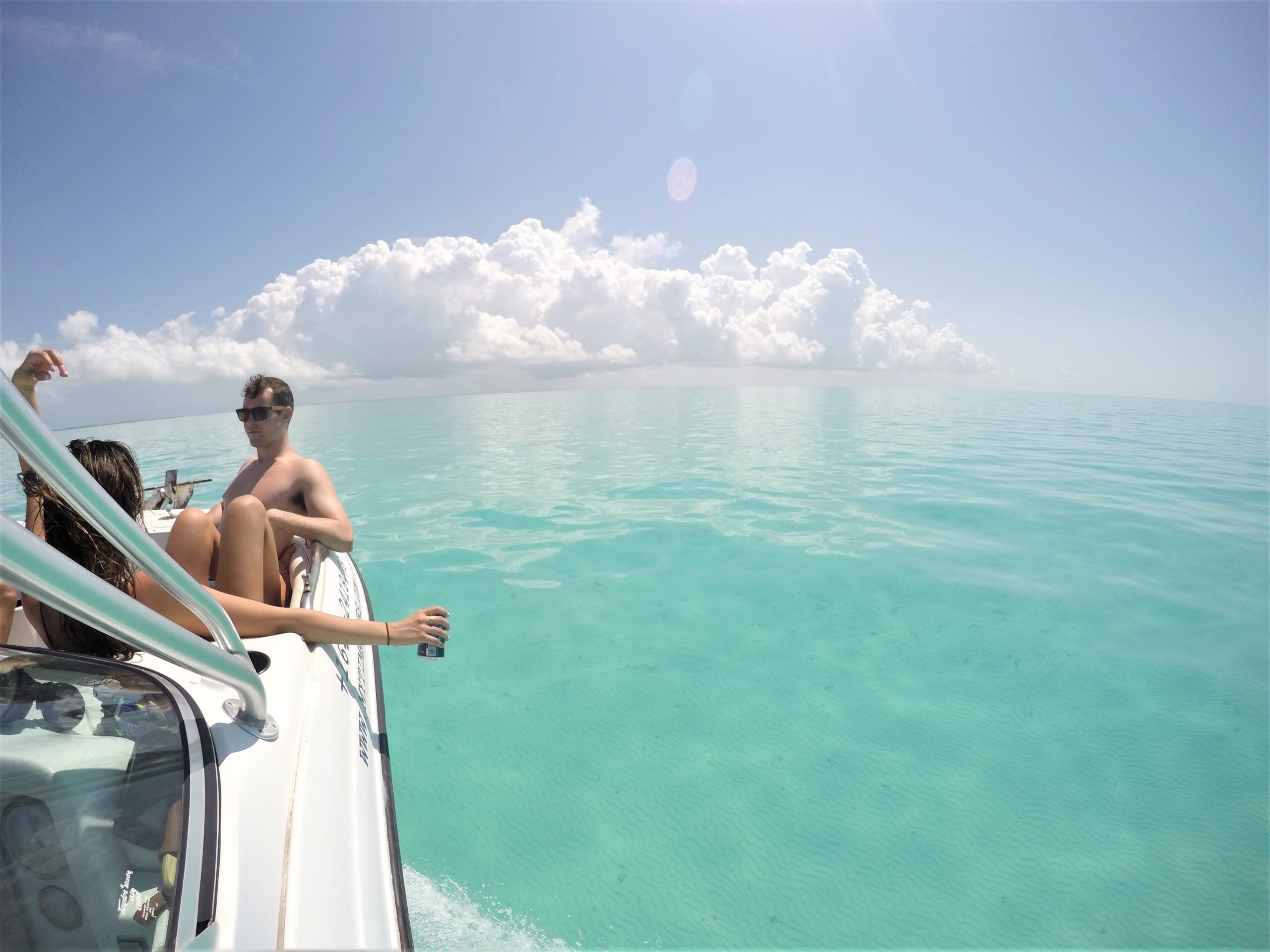 M.V. Sunshine on a local boat tour in Providenciales, Turks and Caicos